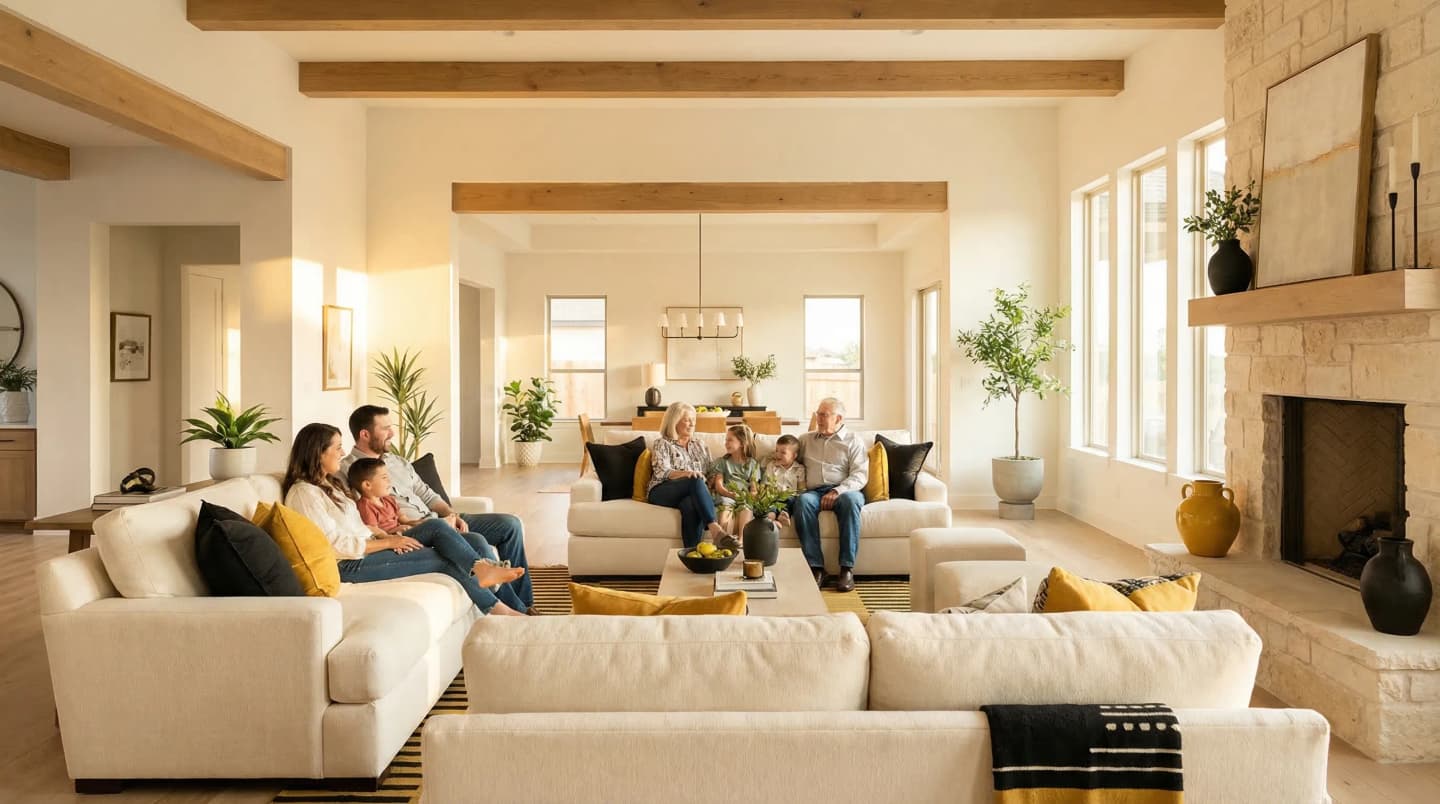 Air quality testing inside a San Antonio, TX living room